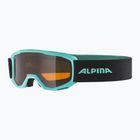 Vaikiški slidinėjimo akiniai Alpina Piney aqua matt/ orange