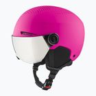 Vaikiškas slidinėjimo šalmas Alpina Zupo Visor Q-Lite pink matt