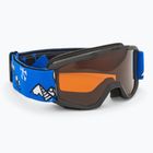 Vaikiški slidinėjimo akiniai Alpina Piney black/ blue matt/ orange