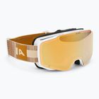 Slidinėjimo akiniai Alpina Taos Q-Lite white/ earth matt/ gold