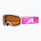 Vaikiški slidinėjimo akiniai Alpina Piney 2.0 white/pink matt