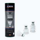 VICTOR Nylon Shuttle 3000 badmintono raketės 6 vnt. baltos spalvos 101519