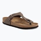 Šlepetės per pirštą BIRKENSTOCK Gizeh Birkibuc mocca