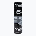 Talbot-Torro Tech 350 badmintono kamuoliukai, nailoniniai 6 vnt., balti 479102