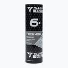 Talbot-Torro Tech 450 badmintono raketės, Premium Nylon 6 vnt., baltos spalvos 469282