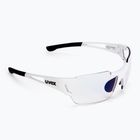 UVEX Sportstyle 803 Race S V white/litemirror blue dviratininkų akiniai 53/2/002/8803