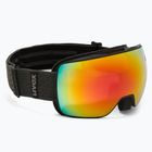 Slidinėjimo akiniai UVEX Compact FM juodas matinis veidrodis rainbow rose 55/0/130/20