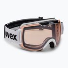 Slidinėjimo akiniai UVEX Downhill 2000 V white/mirror silver variomatic 55/0/123/11