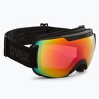 Slidinėjimo akiniai UVEX Downhill 2000 FM black mat/rainbow rose 55/0/115/26