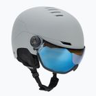 Slidinėjimo šalmas UVEX Wanted Visor rhino matt/mirror blue/smoke