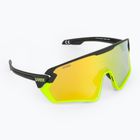 UVEX Sportstyle 231 juodai geltoni matiniai / veidrodiniai geltoni dviratininko akiniai S5320652616