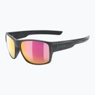 Akiniai nuo saulės UVEX Esntl Urban black matt/mirror red