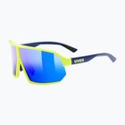 Akiniai nuo saulės UVEX Sportstyle 237 yellow blue matt/mirror blue