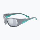 Vaikiški akiniai nuo saulės UVEX Sportstyle 514 grey matt/mirror silver