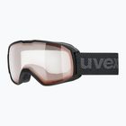 Slidinėjimo akiniai UVEX Xcitd V black matt/mirror red clear