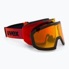 Slidinėjimo akiniai UVEX Evidnt Attract + case black matt/mirror red orange clear