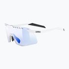 Akiniai nuo saulės UVEX Pace Stage Small V white matt/mirror blue