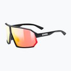 Akiniai nuo saulės UVEX Sportstyle 237 CV black matt/mirror red