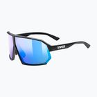 Akiniai nuo saulės UVEX Sportstyle 237 CV black matt/mirror blue