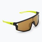 Vaikiški akiniai nuo saulės UVEX Skyryse Jr black/yellow matt/mirror yellow