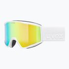 Slidinėjimo akiniai UVEX Blast FM S2 white matt/mirror green