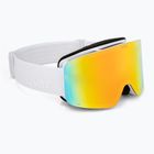 Vaikiški slidinėjimo akiniai UVEX Pwdr FM white matt/mirror rainbow/green/clear