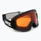 Slidinėjimo akiniai UVEX Athletic LGL black matt/orange/clear