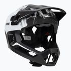 Vaikiškas dviratininko šalmas UVEX React Fullface Jr black/white matt