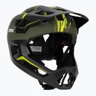 Vaikiškas dviratininko šalmas UVEX React Fullface Jr dark olive matt