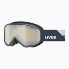 Vaikiški slidinėjimo akiniai UVEX Speedy Nova FM S2 black matt/mirror silver
