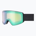 Slidinėjimo akiniai UVEX Scenic FM S2 black matt/mirror green