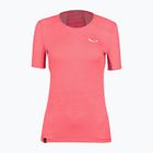 Salewa Puez Graphic 2 Dry moteriški trekingo marškinėliai rožinės spalvos 00-0000027400