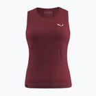 Moteriškas žygio tank topas Salewa Puez Sporty Dry Tank syrah