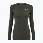Moteriški termoaktyvūs marškinėliai Salewa Cristallo Warm AMR dark olive