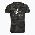 Vyriški polo marškinėliai Alpha Industries Basic Camo black camo