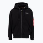 Vyriškas džemperis Alpha Industries Back Print Zip black