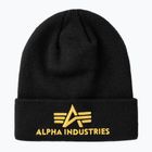 Kepurė Alpha Industries 3D black/yellow gold