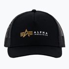 Vyriška kepuraitė su snapeliu Alpha Industries Label Trucker black