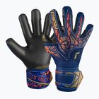 Vaikiškos vartininko pirštinės Reusch Attrakt Gold X Junior premium blue/gold/black