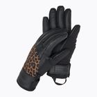 Moteriškos slidinėjimo pirštinės Reusch Beatrix R-Tex XT black/brown leopard