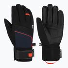 Slidinėjimo pirštinės Reusch Louis R-Tex XT black/dress blue/fluorescent red