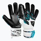 Vaikiškos vartininkų pirštinės Reusch Attrakt Gold NC Junior white/silver/black