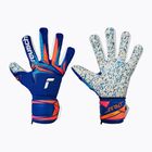 Vartininko pirštinės Reusch Attrakt Fusion NC sharp blue/white/shocking orange