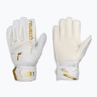 Vaikiškos vartininko pirštinės Reusch Attrakt AB1 Solid Junior white/gold