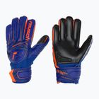 Vaikiškos vartininko pirštinės Reusch Attrakt Infinity Finger Support Junior sharp blue/shocking orange/black