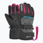 Vaikiškos slidinėjimo pirštinės Reusch Rocket GORE-TEX black/black melange/pink glo