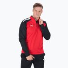 PUMA Teamliga 1/4 Zip Top futbolo marškinėliai raudona/juoda 657236 01