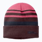 Vaikiška žieminė kepurė Jack Wolfskin Stripy Knit pink lemonade