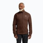 Vyriškas žygio džemperis Jack Wolfskin Peak District Full Ziphot choc
