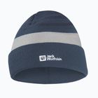 Vaikiška žieminė kepurė Jack Wolfskin Stripy Knit midnight sky